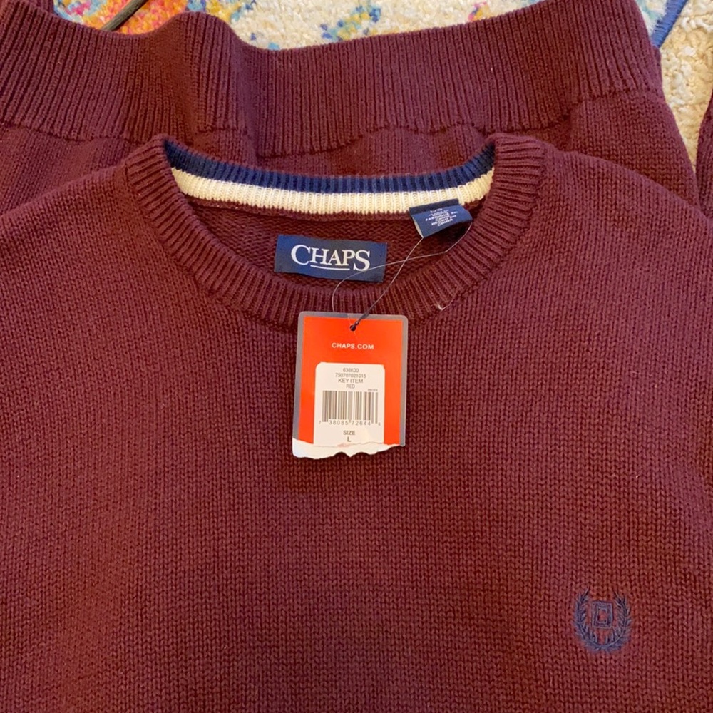 maroon chaps sweater